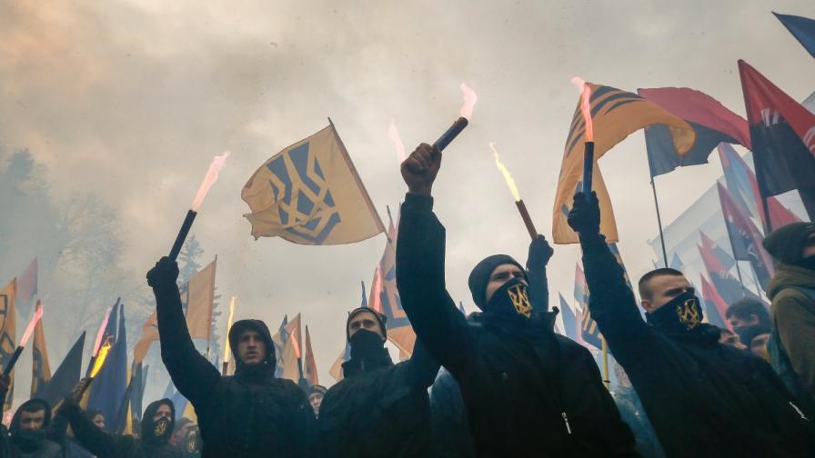Демонстрация на националисти в Украйна