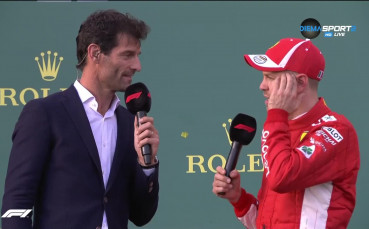 Фетел: Имах късмет, че излезе кола на сигурността