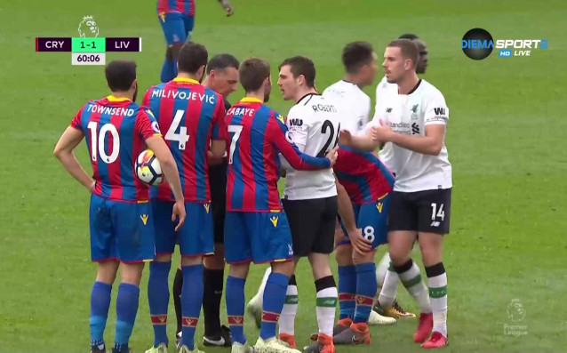 Футболистът на Ливърпул Садио Мане подходи изключително неразумно в 61