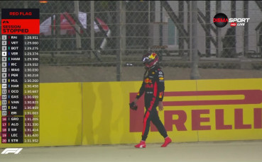 Ферстапен се разби в мантинелата в Бахрейн