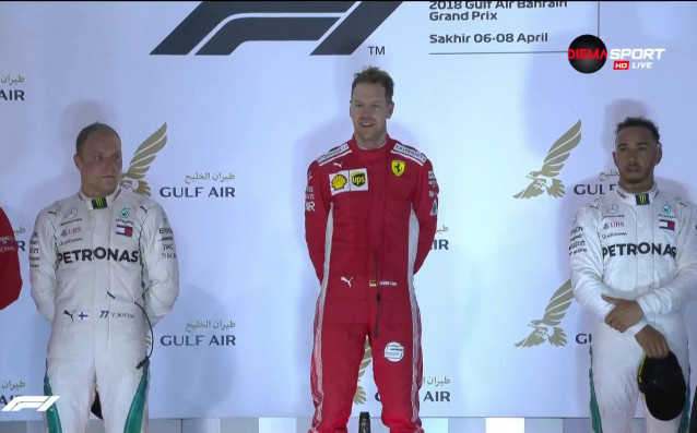 Вижте кадрите от награждаването след Гран При на Бахрейн където