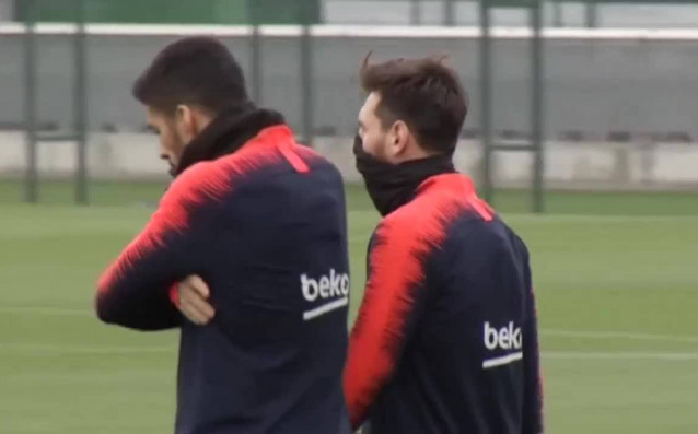 Двете големи звезди в състава на Барселона Лионел Меси и