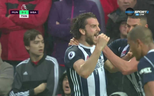 Уест Бромич поведе с 1 0 при гостуването на Манчестър