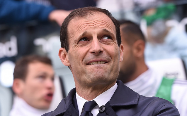 Наставникът на Ювентус Масимилиано Алегри демонстрира чувство за хумор след