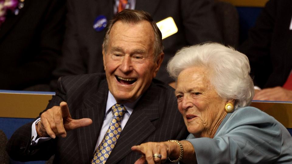 Преди бившата първа дама Барбара Буш да си отиде през 2018 г.