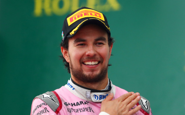 Пилотът на Форс Индия Серхио Перес запази третото си място