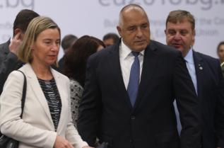  Бойко Борисов и зам.-председателят на Европейска комисия Федерика Могерини 