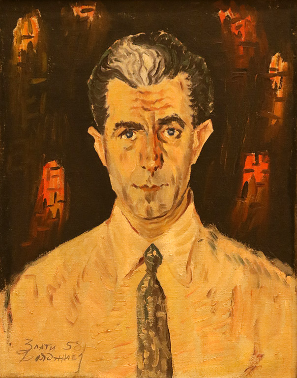 <p>Портрет на писателя и колекционер Богомил Райнов 1958</p>
