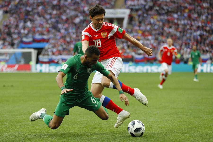 Русия Саудитска Арабия 2018 юни Мондиал мач откриване откриването1
