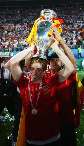 Испания с европейската титла през 20081