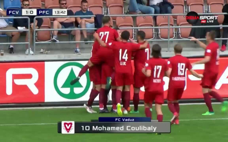 Вадуц – Левски 1:0 /първо полувреме/