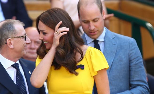 Кейт Мидълтън е ослепителна в жълта рокля на Уимбълдън