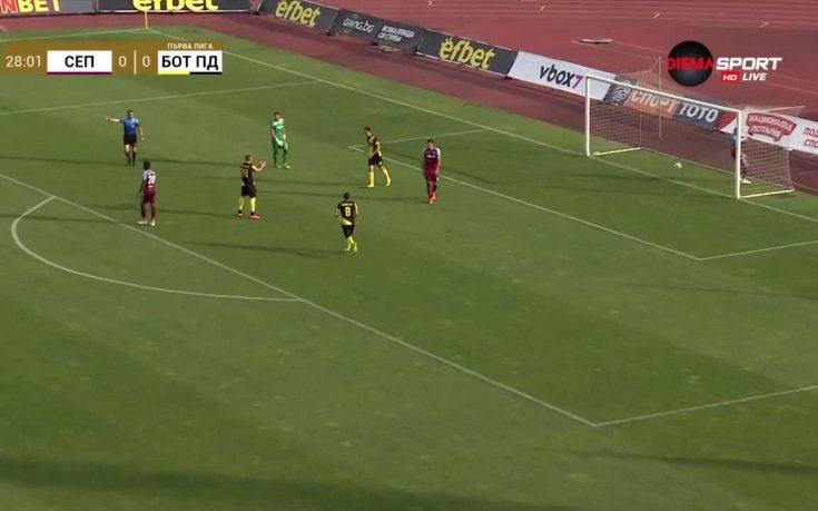 Септември - Ботев Пд 0:1 /първо полувреме/