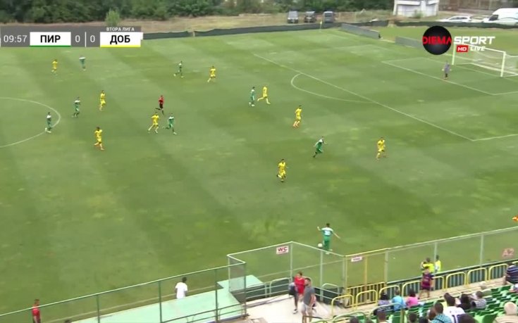 Пирин - Добруджа 0:0 /първо полувреме/