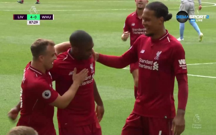 Ливърпул качи на 4 Уест Хем