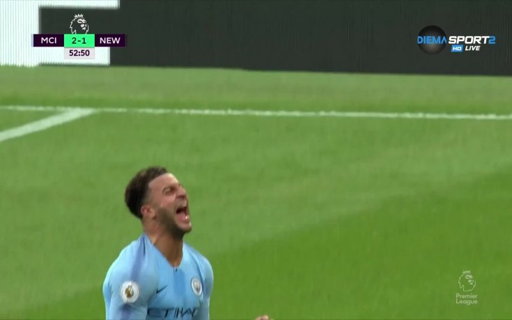 Снаряд от Уокър и Сити пак напред срещу Нюкасъл