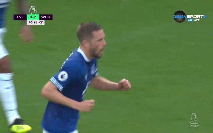 Евертън върна едно попадение на Уест Хем