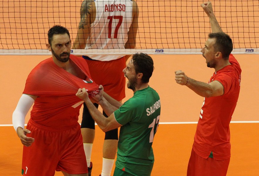 волейбол национален отбор Избрани кадри от триумфа на България над1
