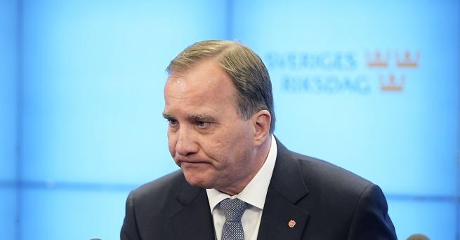 Премиерът на Швеция Стефан Льовен загуби днес парламентарен вот на доверие и