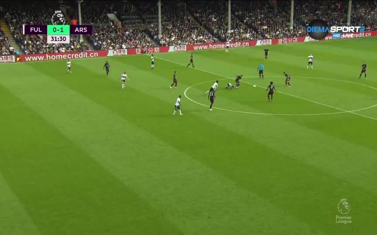 Фулъм - Арсенал 1:1 /първо полувреме/