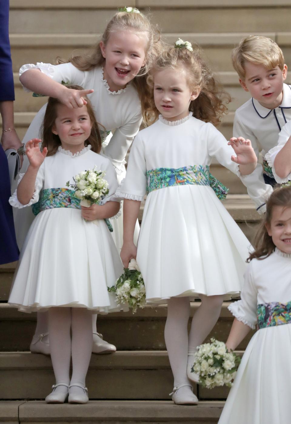 Малките шафери на сватбата на принцеса Юджийн отново приковаха вниманието на всички към себе си. И предизвикаха широки усмивки.