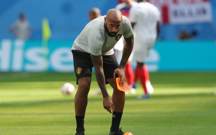Тиери Анри проведе първата си тренировка начело на Монако