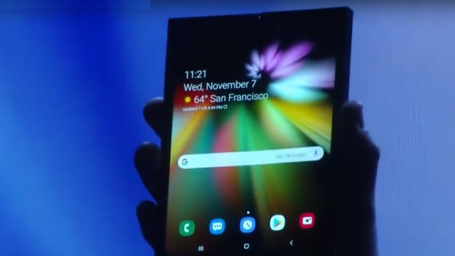 Прототип на сгъваемия смартфон на Samsung