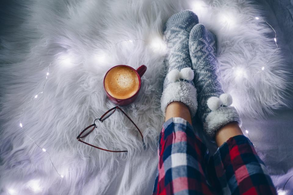  коледа зима жена уют 