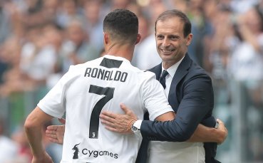 Роналдо загубил облог с треньора си Алегри