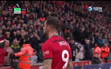 Саутхемптън обля с леден душ Арсенал в началото