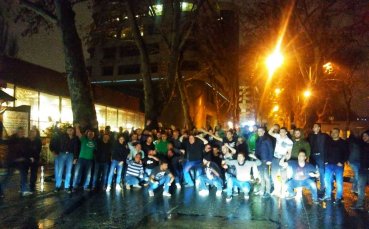 Фенове и футболисти на Черно море изпратиха 2018 г.