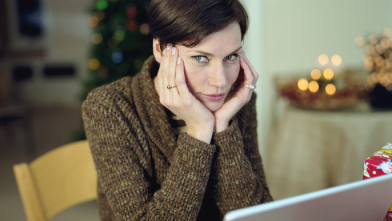 стрес отчаяние лаптоп жена