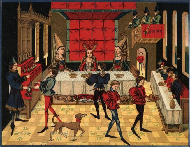 средновековие меню