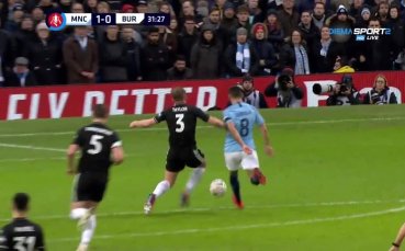 Манчестър Сити - Бърнли 1:0 /първо полувреме/