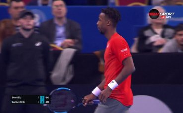 Гаел Монфис - Михаил Кукушкин 7:5, 6:3 /репортаж/