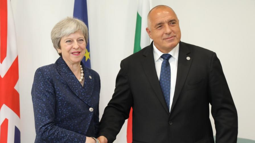 Премиерът Борисов е разговарял по телефона с британския премиер Тереза Мей