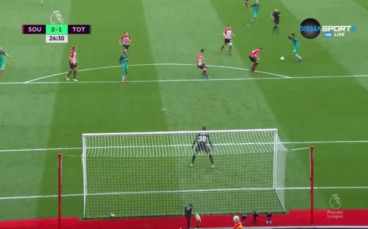 Саутхемптън - Тотнъм 0:1 /първо полувреме/