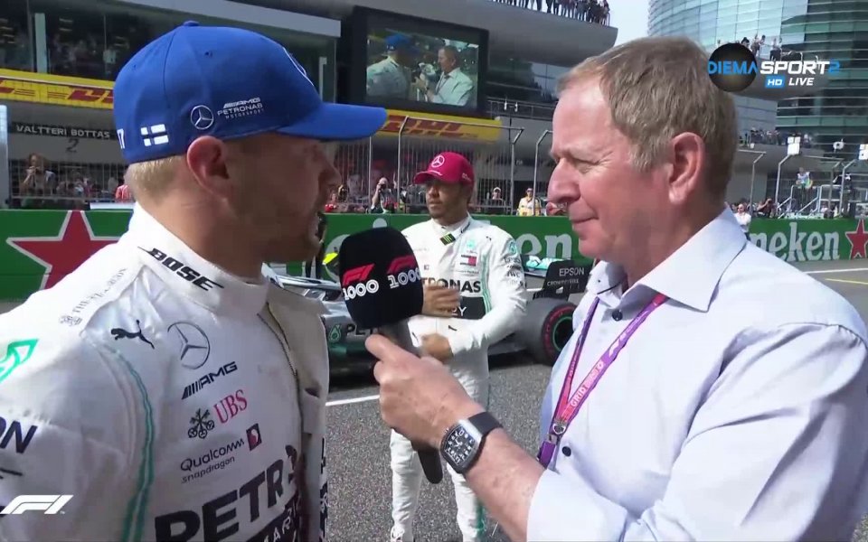 Победителят с квалификацията от Гран При на Азербайджан - Валтери