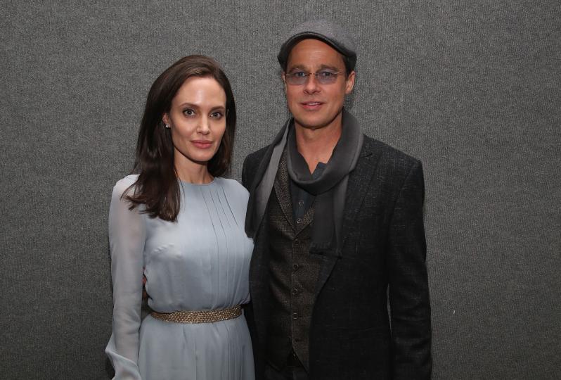 <p>Брад Пит и Анджелина Джоли</p>