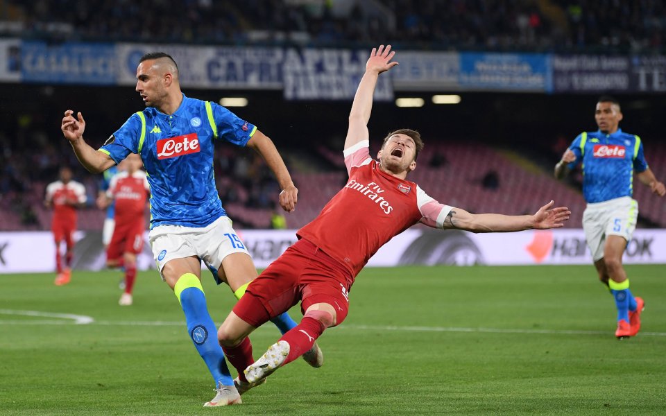 Наполи посреща тима на Арсенал в четвъртфинален мач реванш от