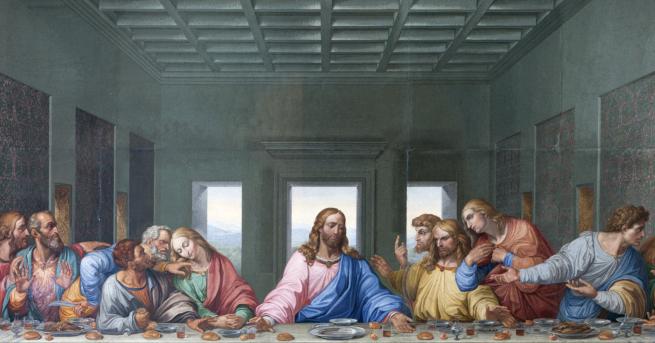 Любопитно Тайната вечеря - едно от най-великите произведения на Леонардо