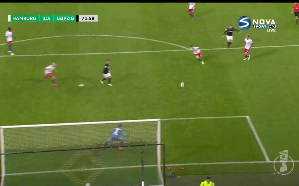 РБ Лайпциг направи резултата 3:1 при гостуването си на Хамбулгер