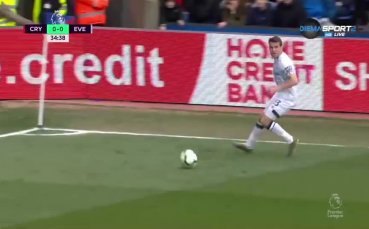 Кристъл Палас Евертън 0 0 първо полувреме 36 ти кръг Висша