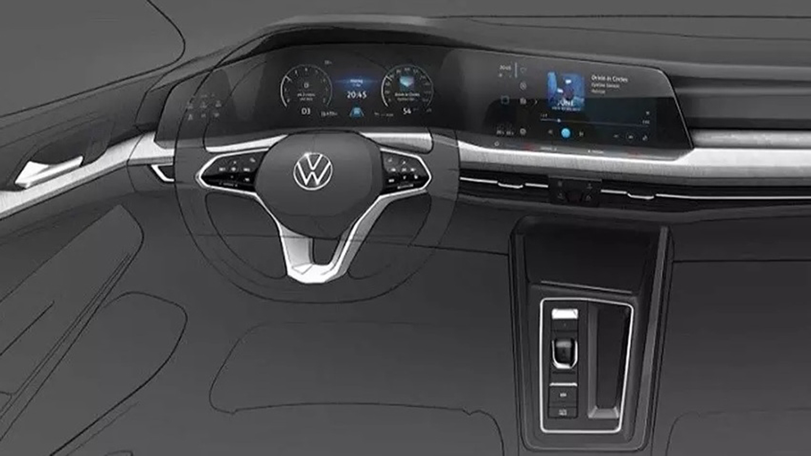 Така ще изглежда интериорът на новия Volkswagen Golf