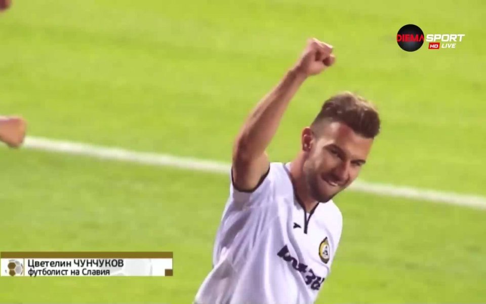 Цветелин Чунчуков от Славия се представи най-силно от всички играчи