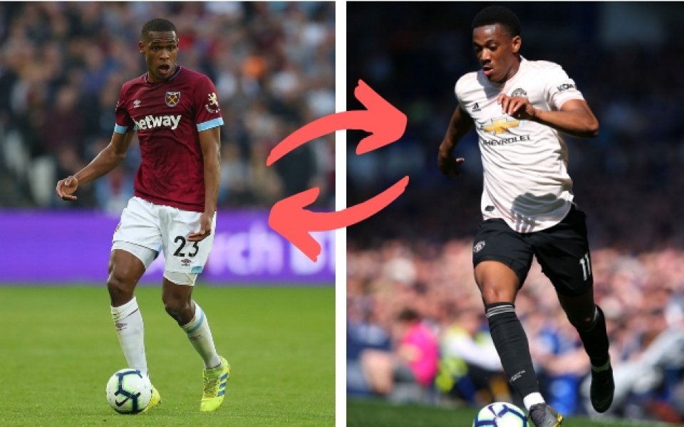 Нападателят на Манчестър Юнайтед Антони Марсиал е бил идентифициран като