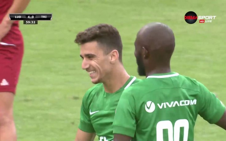 Шедьовър на Битон направи резултата 4:0 за Лудогорец срещу Триглав