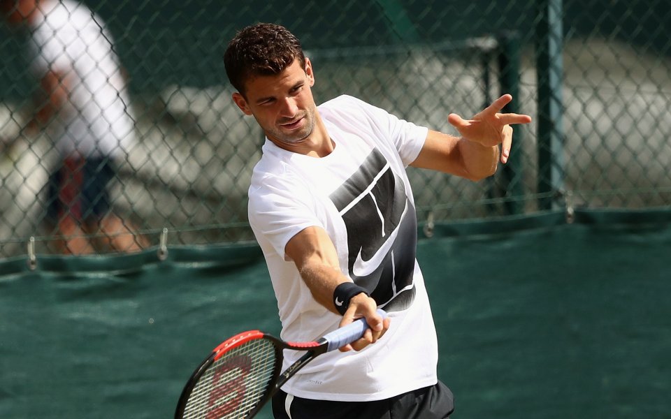 Най-добрият ни тенисист Григор Димитров демонстрира позитивна настройка преди първия