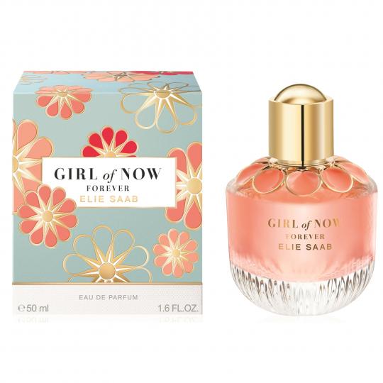 <p><b>Elie Saab Girl of Now Forever</b></p>

<p>В този нов аромат са вляни позитивни емоции. Дуото внася силни акценти към неустоимото цвете ормонд и крайно пристрастяващите му бадемови и цветни акценти. С инфузията на нотките започва нова история: по-свежа, по-шарена и по-забавна! Дръзкият оптимизъм се слива с освежаваща вълна от ливанска лимонада &ndash; алюзия към дизайнера, в която лимонови кори и малинови нотки се преплитат. Елегантната и радостна женственост е изразена чрез роза касся, нов и уникален кодистилат на роза-касис, безпрецедентен за парфюмерията и безкрайно желан. Незабравимата следа на пачули се е сгушила между кашмеран и ванилия.</p>