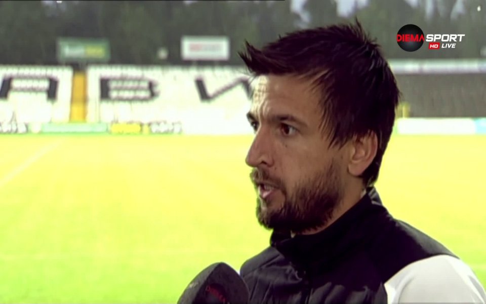 Полузащитникът на Славия Дарко Тасевски остана доволен от трудния, но